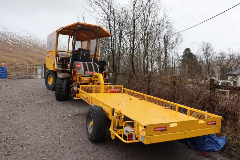 Road / Rail People & Equipment Mover: Picture take at Bridge of Orchy on 20th March 2020 when track & drainage works were being carried out in the area. Photo of Road / Rail People & Equipment Mover