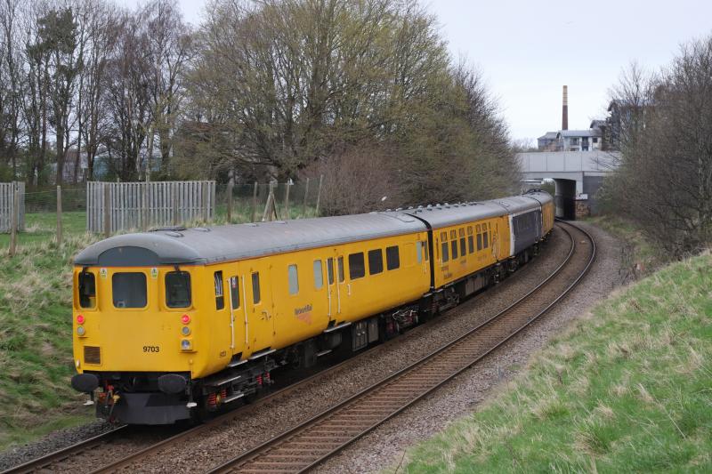3Z01: 37175 9703 on the rear with 37175 on 3Z01 12.35 Slateford Depot to Craigentinny passing Peffermill playing fields on 31/03/2021 Photo of 3Z01