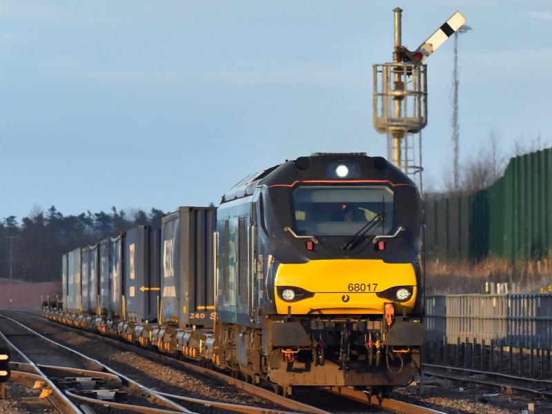 4N83: Class 68017 at Laurencekirk, same old - same old...... Photo of 4N83