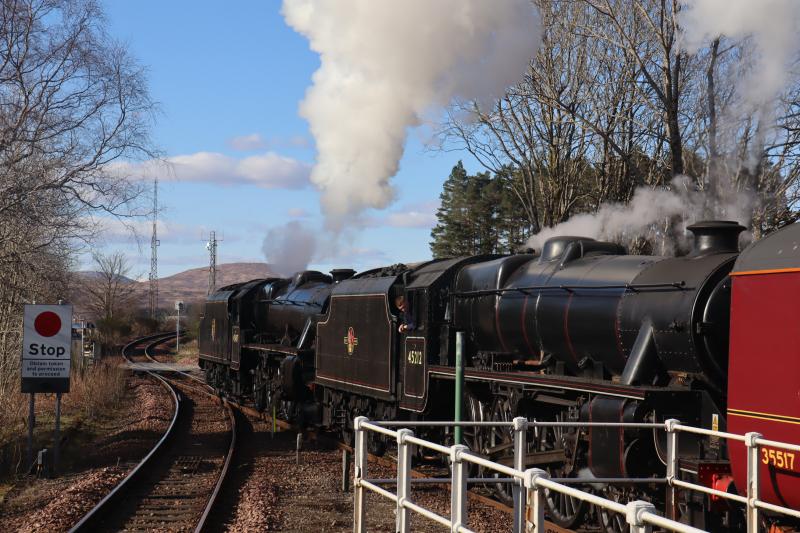 Photo of WCR 45407 & 45212 At Bridge of Orchy