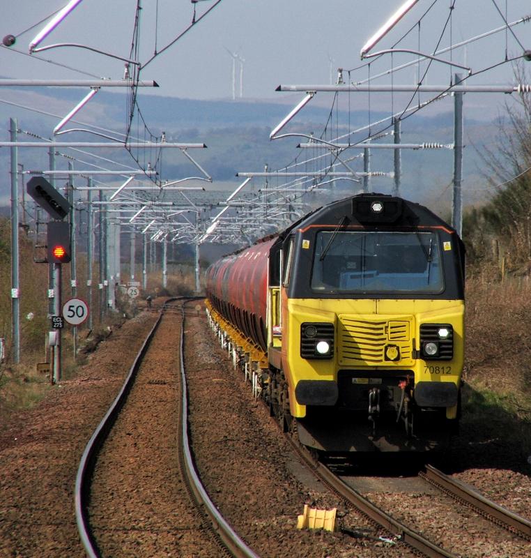 70812: 70812 with 6S36 Carlisle-Grangemouth Photo of 70812