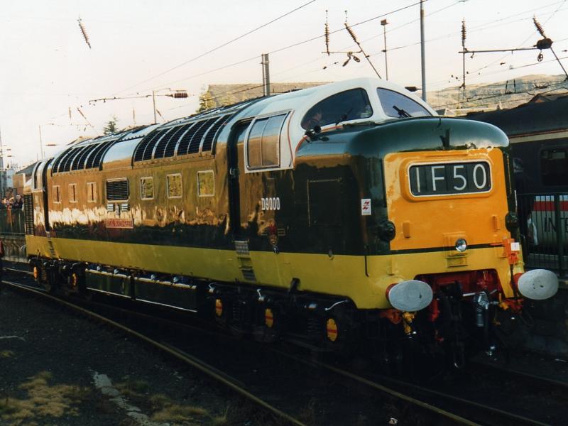 D9000 returns! Almost...: D9000 was about to work either the Deltic Deliverance or the Berwick Barbeque railtour... Photo of D9000 returns! Almost...