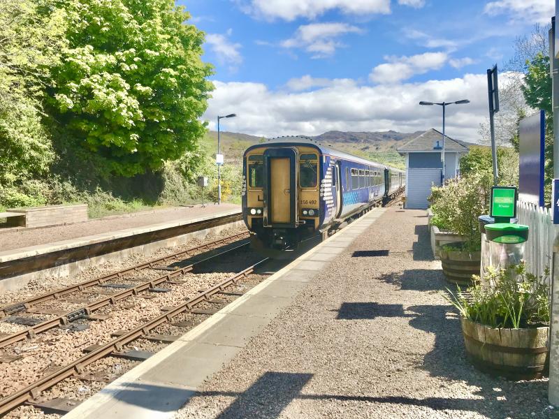 156492 156458: 156492/458 at Arisaig, 1Y41, 0823 Glasgow Queen Street to Mallaig. 27 May2021 Photo of 156492 156458