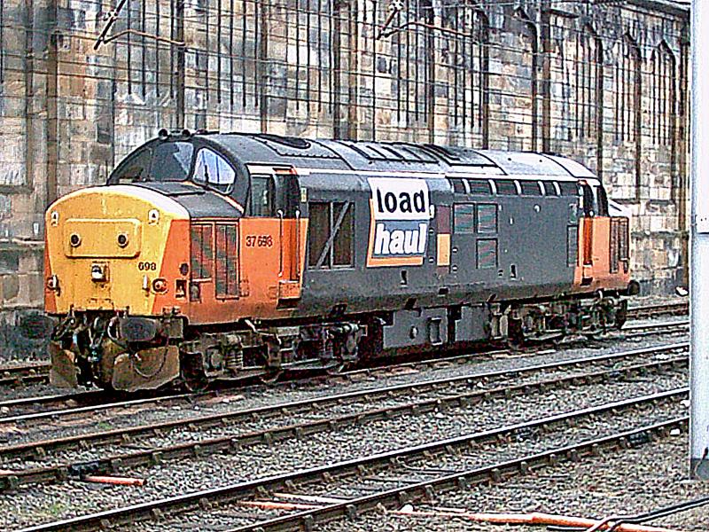 37698 at Carlisle: 37698 waits at Carlisle for its next turn of duty on 29th August 2008. Photo of 37698 at Carlisle