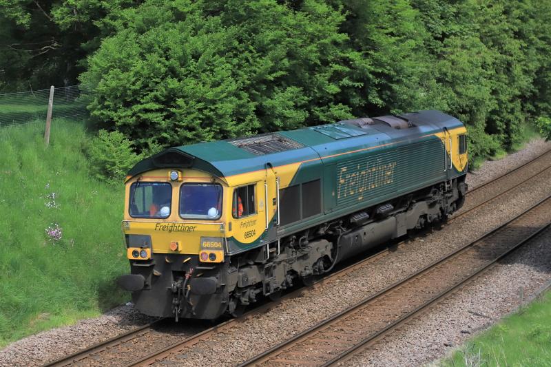 Hard Hat Eyes: 66504 with the RILA equipment on the 10.15 Millerhill to Millerhill via Mossend & Carstairs passing Peffermill Playing fields on 02/06/2021 2 Hard hat eyes Photo of Hard Hat Eyes