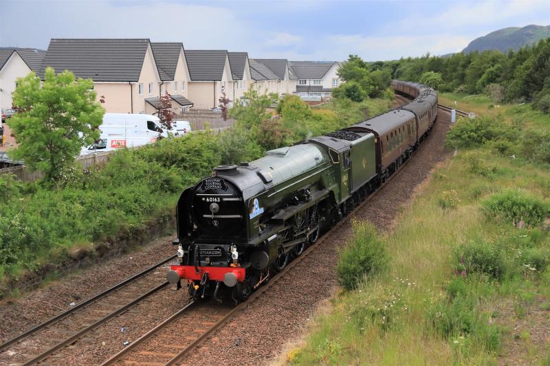 Tornado on 5Z63 : 60163 Tornado on 5Z62 13.15 Edinburgh to Joppa Straight leading from Niddrie West Jct on 19/06/2021 Photo of Tornado on 5Z63