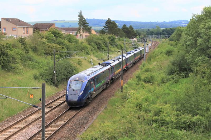5S93: 802304 on 5S93 12.20 Doncaster to Edinburgh approaching Musselburgh on 21/06/2021 Photo of 5S93