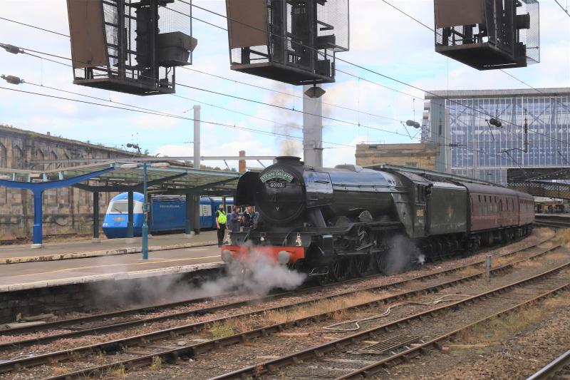 5Z47 & 1Z82: HST Blue Pullman in Platform 1. 60103 in Platform 3 Carlisle on 1Z82 14.07 Carlisle to London Paddington on 27/06/2021 Photo of 5Z47 & 1Z82