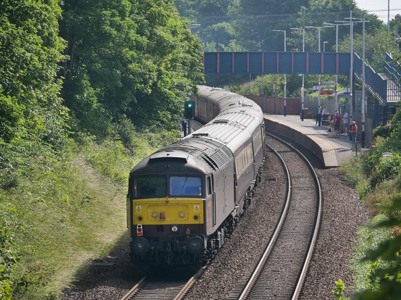 Dalgety 47: 47802 brings up the rear of a Northern Belle charter from Darlington to Dundee on 14 July 2021. 57601 was leading. Photo of Dalgety 47