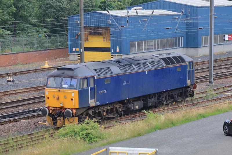 47813: 47813 stabled at Joppa Straight in between ecs duties on 22/07/2021 Photo of 47813