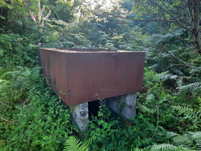 Tarmsted Water Tank: The water tank that was once connected to the water towers at Tarmsted on Mull railway. Photo of Tarmsted Water Tank