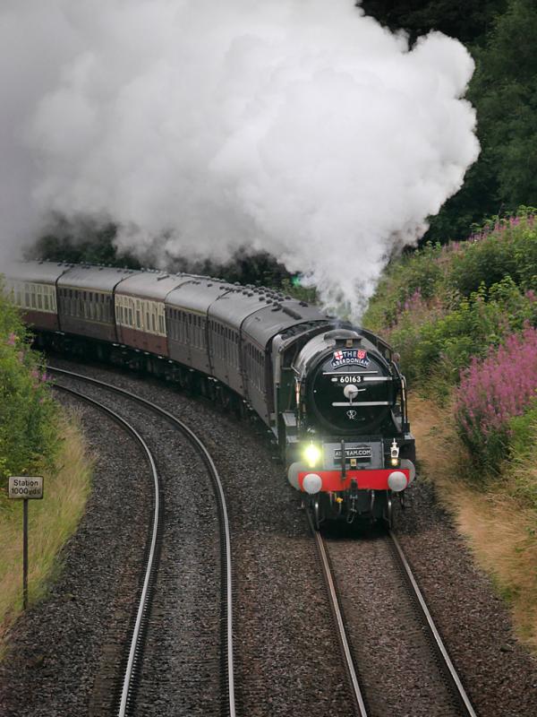 Donibristle Tornado: 60163 Tornado climbs away from Dalgety Bay with 'The Aberdonian' on 31 july 2021. Photo of Donibristle Tornado