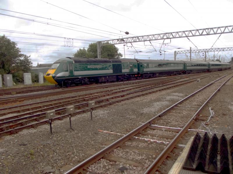 43058 at Carlisle: Power car 43058 leads the Staycation Express HST ecs into Carlisle on 31st July 2021. Classmate 43059 is on the rear. Photo of 43058 at Carlisle