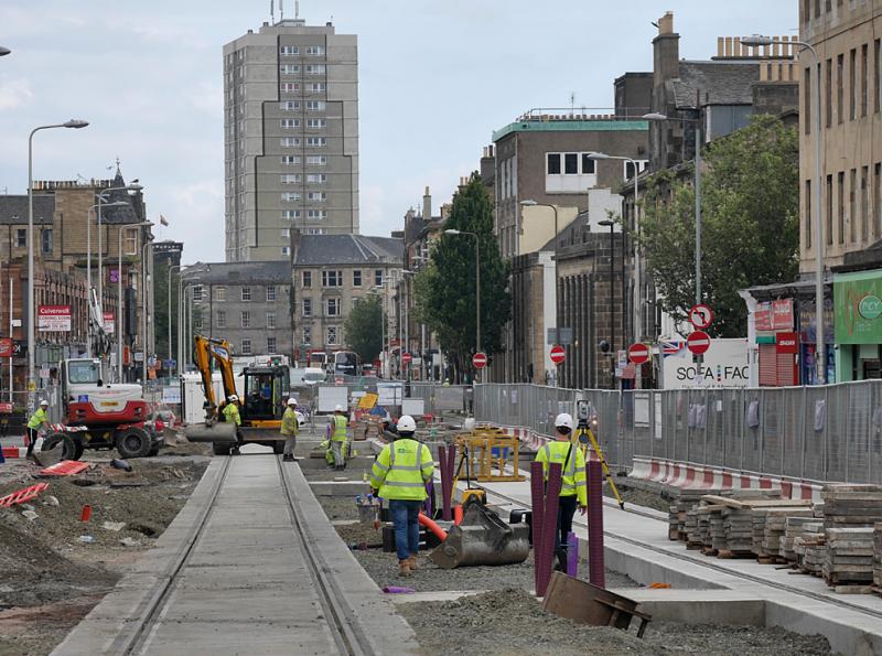 Leith Walk: Looking north along Leith Walk on 3 August 2021. Photo of Leith Walk
