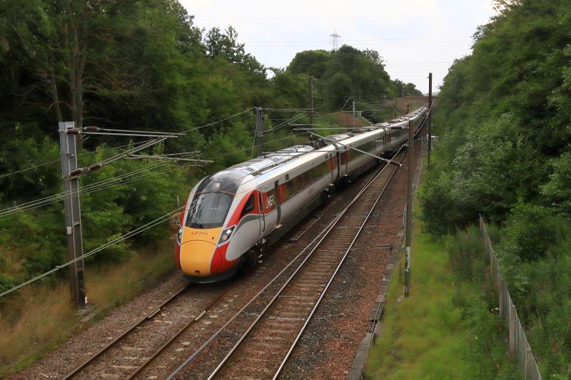 5Q61: 801228 on 5Q61 11.36 Doncaster Carr IEP Depot to Prestonpans Loop approaching Prestonpans Loop from the East on 04/08/2021 Photo of 5Q61