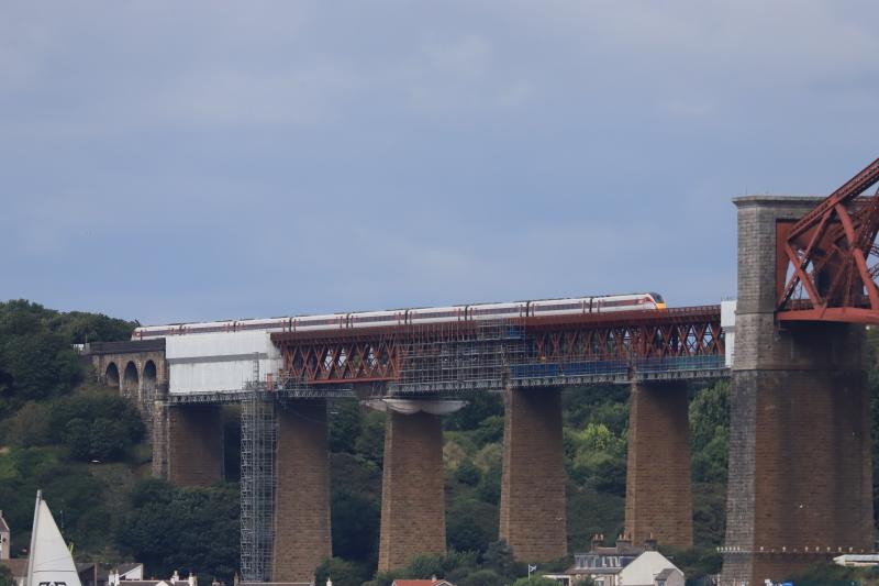 1W11: 800113 on 1W11 10.00 Kings Cross to Aberdeen approaching North Queensferry on 15/08/2021 Photo of 1W11