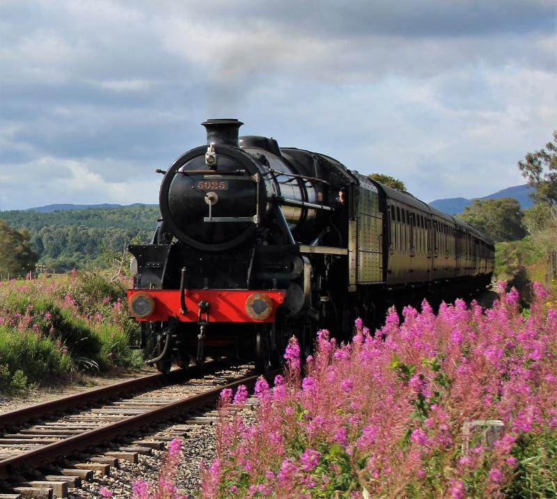 Photo of A return to steam of 5025 , after a complete overhaul .