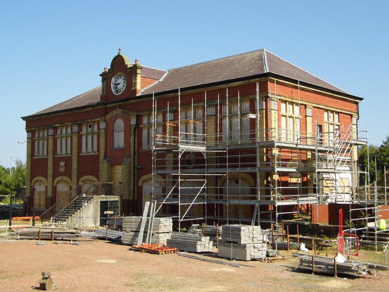 Photo of Granton Gasworks station building refurbishment