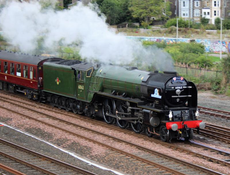 ABERDONIAN: 60163 Tornado on the run into Dundee. Photo of ABERDONIAN