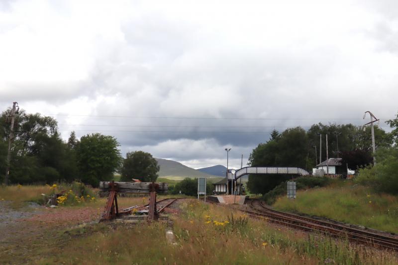 Rannoch Station Siding: Taken earlier this summer looking north. Photo of Rannoch Station Siding