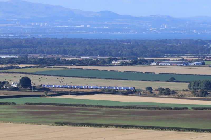 2Y10: 385012 + 385033 on 2Y10 10.42 Edinburgh to North Berwick near the site of Dirleton Station on 29/09/2021 Photo of 2Y10