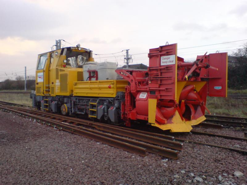 Snowblower stabled at Rutherglen OTP Depot: 968501 - Beilhack Self Propelled Rotary Snowblower (23.11.08) Photo of Snowblower stabled at Rutherglen OTP Depot