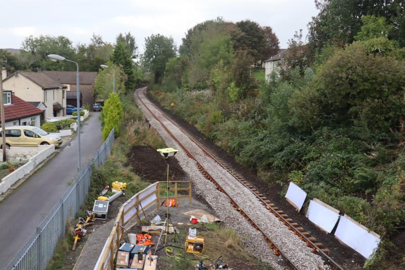 Soroba Track Renewal - Ballast Placement: As at 5pm today ballast work continues on the new section of track. Photo of Soroba Track Renewal - Ballast Placement