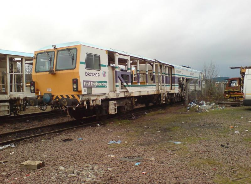 Photo of 08 Tamper stabled at Rutherglen OTP Depot