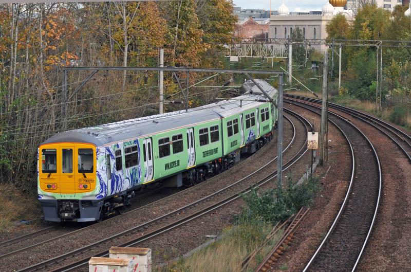 799201 At Muirhouse: Glasgow Central - Glasgow Central Comes of the Clockwise Cathcart Circle at Muirhouse Photo of 799201 At Muirhouse