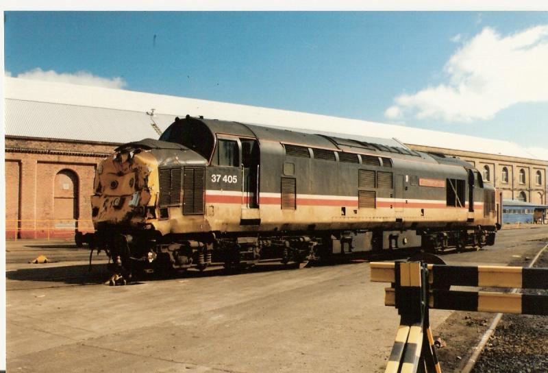 37405: Springburn Works...4 / May / 91 Photo of 37405