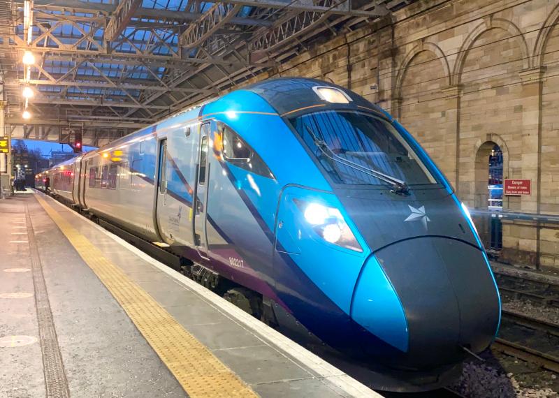 Nova Terminus: Having reached its destination, 802217 after working 9S11 from Newcastle stands in Platform 7 at Edinburgh Waverley, waiting to run empty as 5S11 to Craigentinny. (11/12/2021) Photo of Nova Terminus