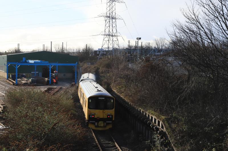 2Q08: 950001 on 2Q08 09.17 Slateford Depot to Falkland Yard on the Leith Branch near Craigentinny Depot on 04/02/2022 Photo of 2Q08