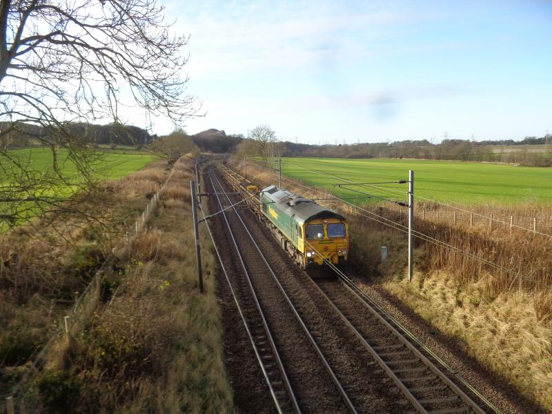 66539 : Eastbound engineers Dalmahoy Photo of 66539