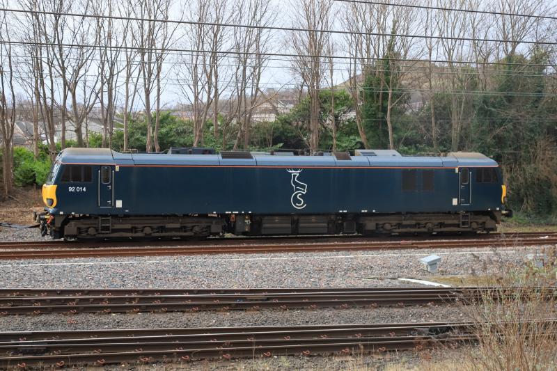 92014: 92014 stabled at Craigentinny 23/02/2022 Photo of 92014