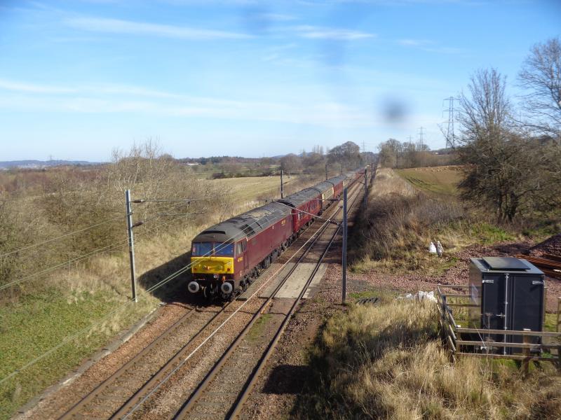 47802: On rear of tour with 35018 at Dalmahoy Photo of 47802