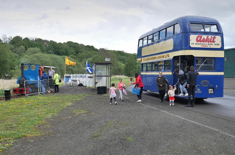 Lathalmond interchange: Bus/rail interchange at the Scottish Bus Museum/Lathalmond Railway Museum site north of Dunfermline. 22 May 2022 Photo of Lathalmond interchange