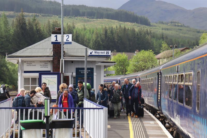 Photo of Crianlarich - Transferring to Rail Replacement Bus