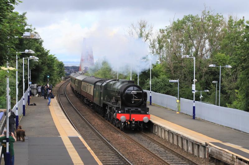 1Z49: 46100 + 47593 on 1Z49 13.57 Dunfermline Town to Edinburgh at Dalmeny on 17/06/2022 Photo of 1Z49