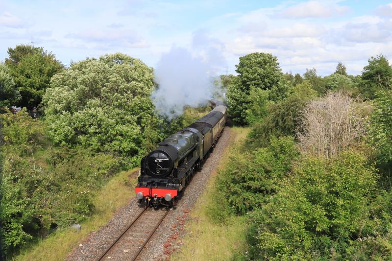 5Z50: 46100 + 47593 on 1Z50 16.44 Joppa Straight to Edinburgh approaching Niddrie West Jct on 17/06/2022 Photo of 5Z50