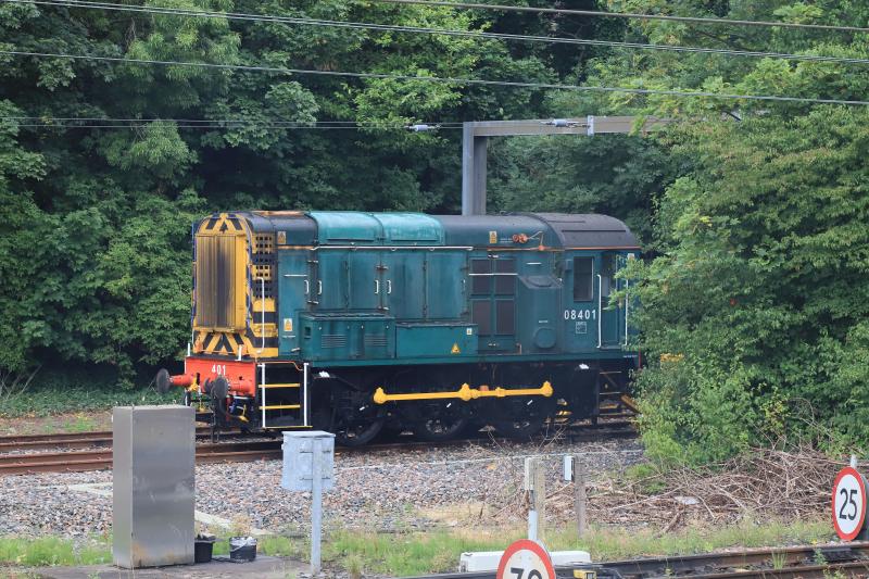 08401: 08401 replacement Shunter for 08596 stabled in siding 2 at Craigentinny T & RSMD on 25/07/2022 Photo of 08401