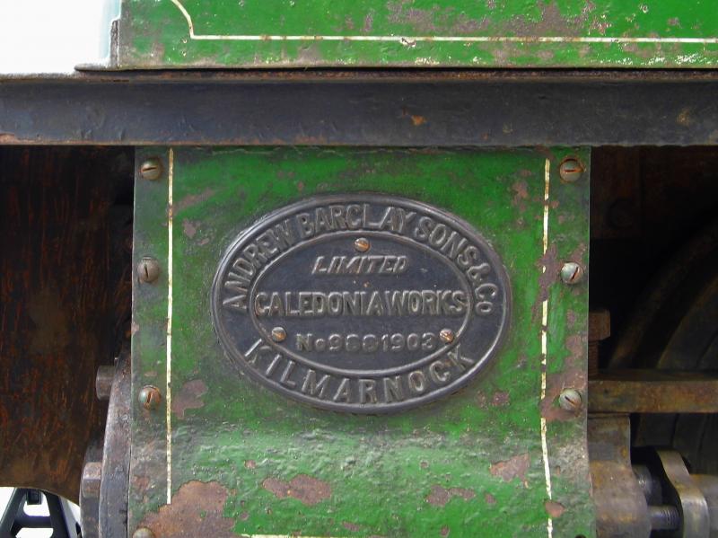 Photo of Granton Gasworks no 5 shunter works plate