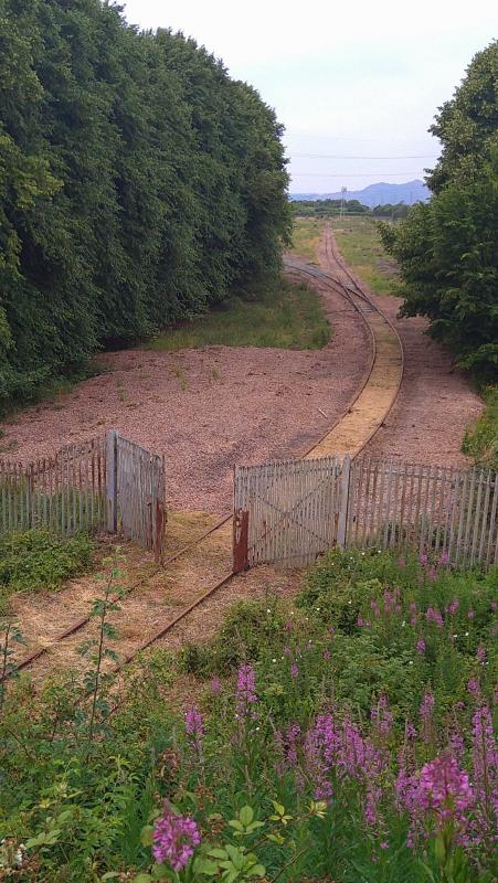 Kincardine colliery entrance: Looking into the now cleared and reballasted track into Kincardine colliery Photo of Kincardine colliery entrance