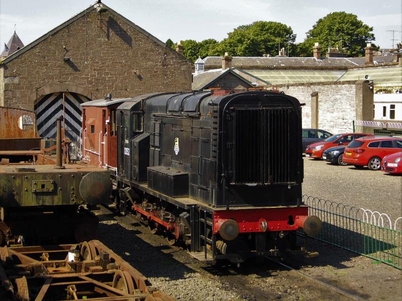12052 Brechin 13/08/22: Class 11 12052 hauls brake van rides during the Caledonian Railway diesel gala on 13/08/22. Allegedly these were the first ever passenger trains hauled by this locomotive. Photo of 12052 Brechin 13/08/22