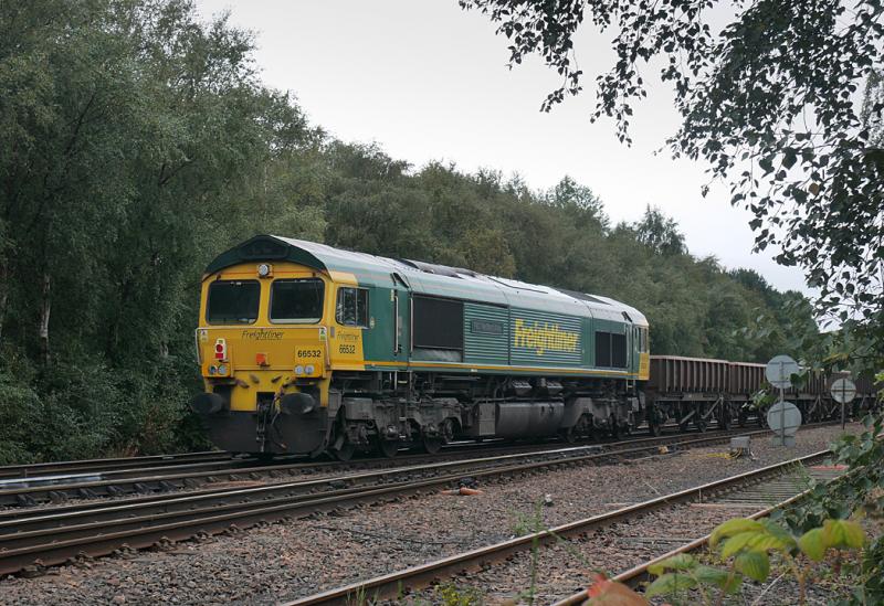 Thornton 66532: Dead 66532 brings up the rear of the Levenmouth branch empty ballast, heading for Ravenstruther on 22 August 2022. Photo of Thornton 66532