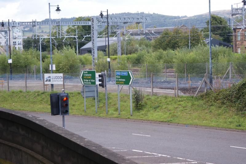 Photo of Site of new Stirling Station car park entrance. 19.08.22