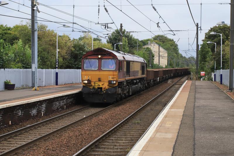 6S50 : 66177 on 6S50 13.07 Carlisle to Millerhill with 20 2 axle wagons running 62 minutes early on 06/09/2022 Photo of 6S50