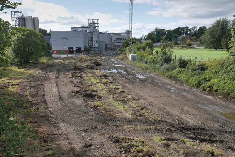 Cameron Bridge gone: Looking west over Cameron Bridge station and goods yard with all sidings lifted. 14 September Photo of Cameron Bridge gone