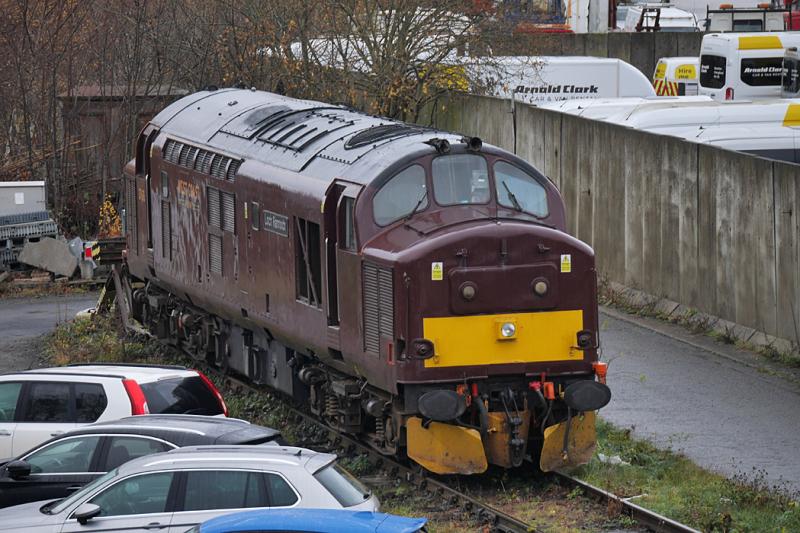 Porty 37676: West Coast 37676 'Loch Rannoch' parked alongside Portobello Junction on 2 December. Photo of Porty 37676