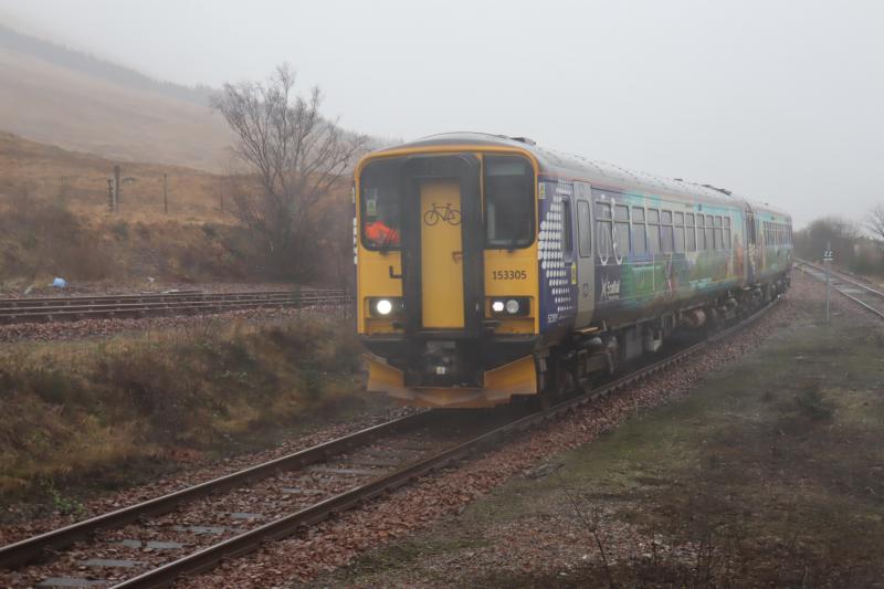 Photo of First 153's on WHL north of Crianlarich
