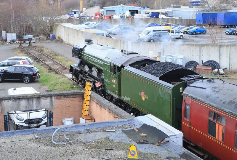 Flying Scotsman at Joppa Straight: 60103 Flying Scotsman stabled at Joppa Straight on 23/02/2023 Photo of Flying Scotsman at Joppa Straight